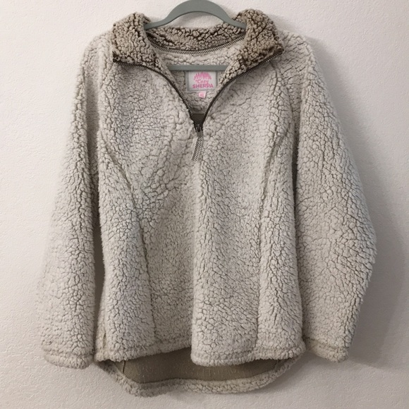 Tops - Cozy Sherpa pull over size XL sweatshirt